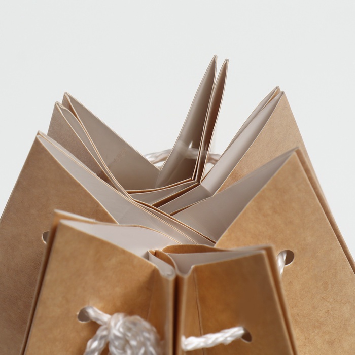 Аквабокс - коробка для цветов, крафт, 16×16 см