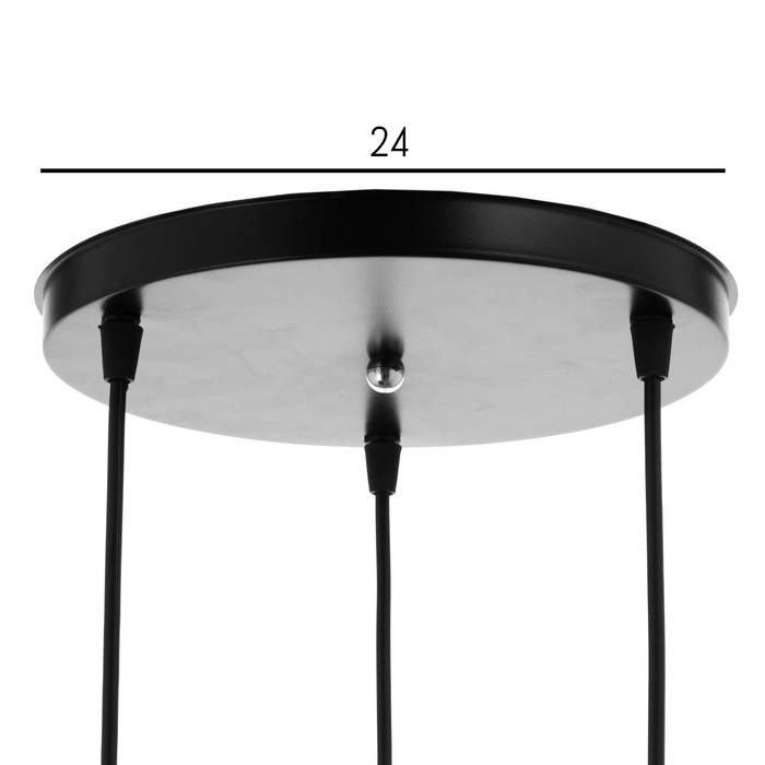 Люстра BayerLux 6111/3, 3×40 Вт, Е27, чёрный