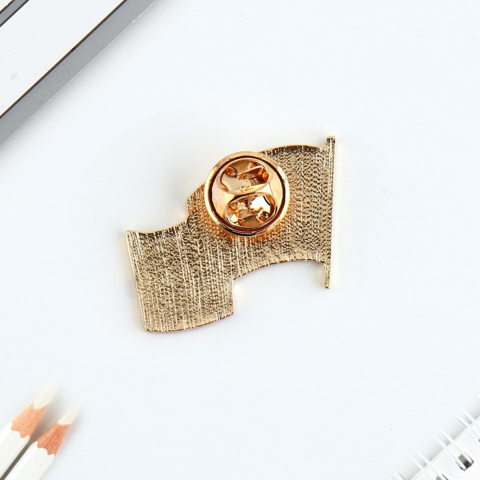 Значок «Флаг России», 3×2.2 см