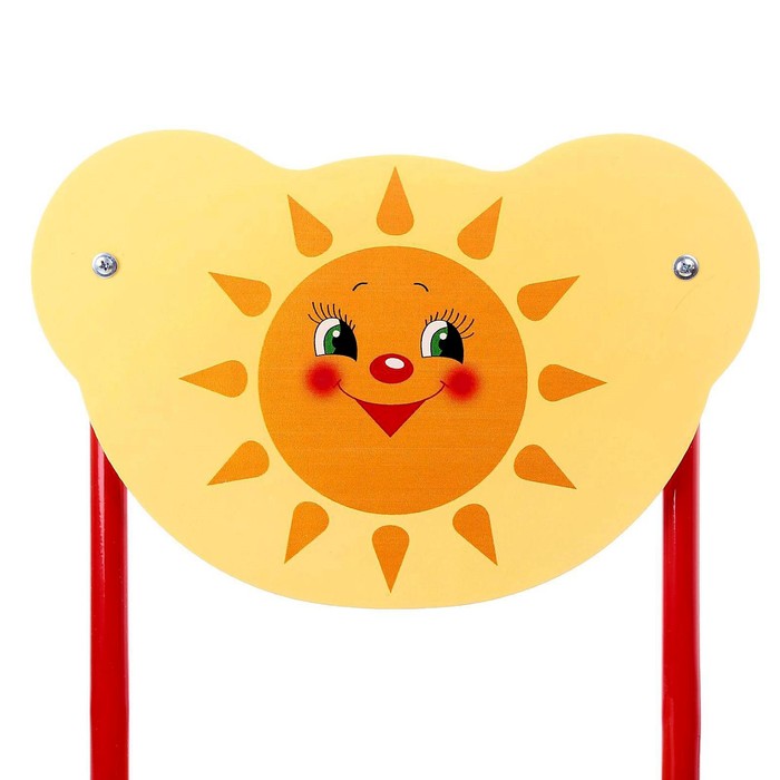 Стул детский регулируемый «Кузя. Солнышко», группа роста 1 – 3, цвет красный