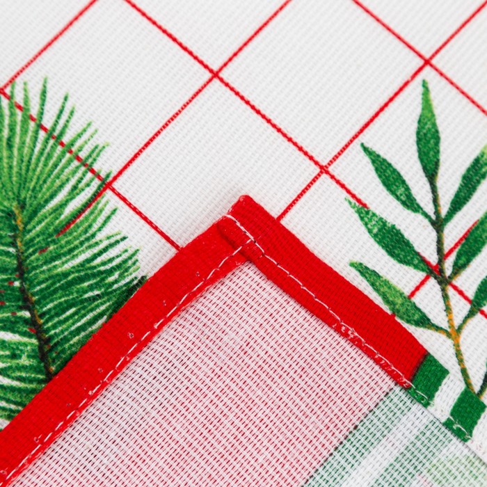 Фартук «Доляна» New Year, 60×65 см, 100% хлопок, рогожка 164 г/м²