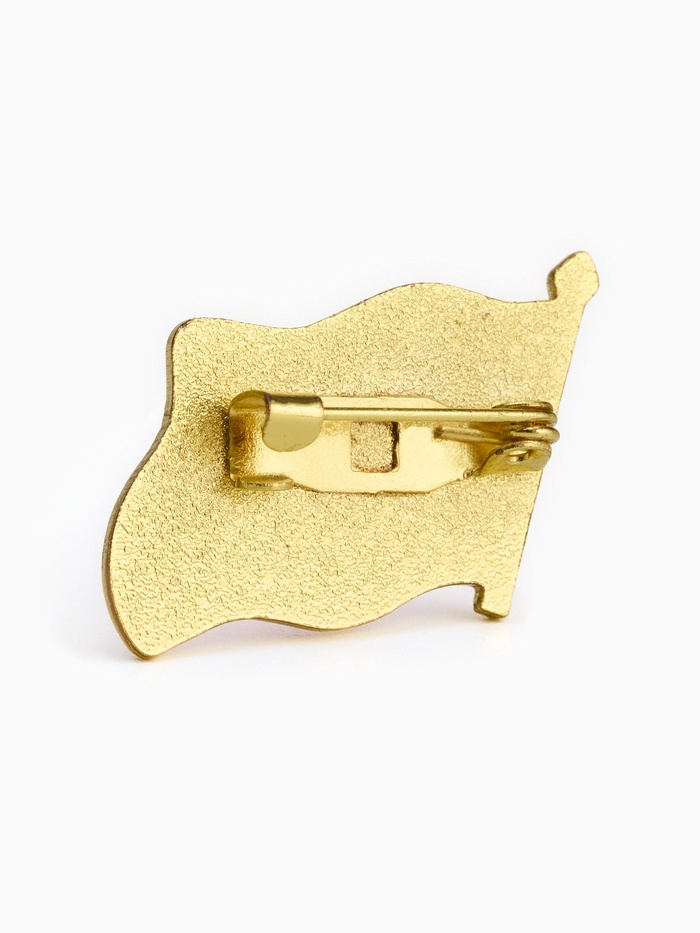 Значок «Флаг СССР», 2×2.5 см, красный в золоте