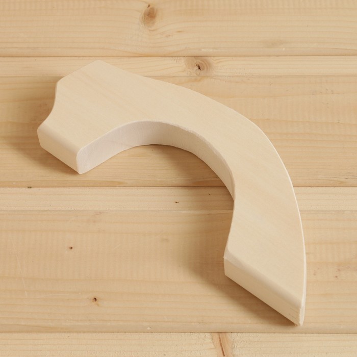 Дверная ручка из липы, 24×7×2.6 см