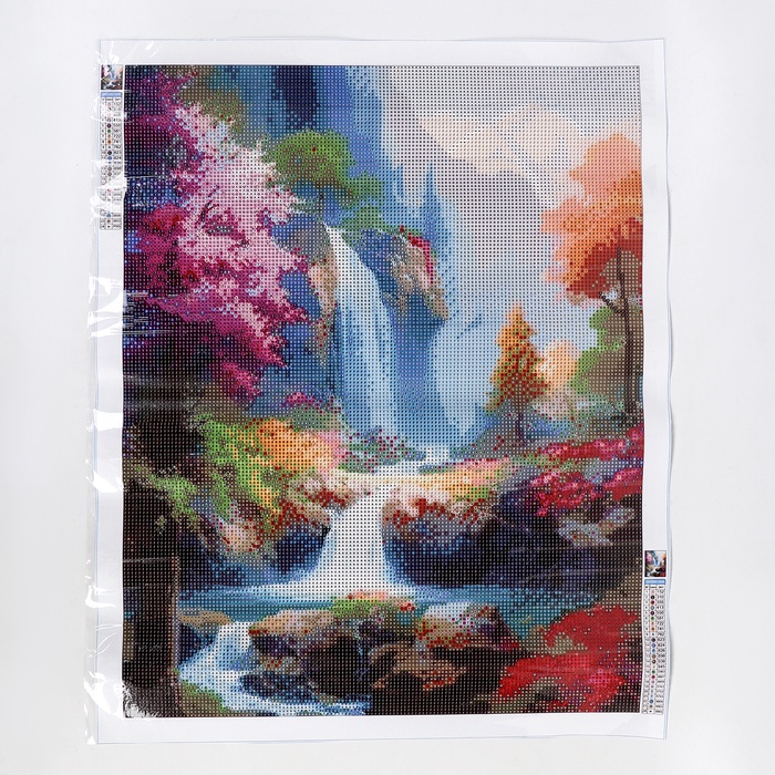 Алмазная вышивка полное заполнение «Краски природы», на холсте 40×50 см