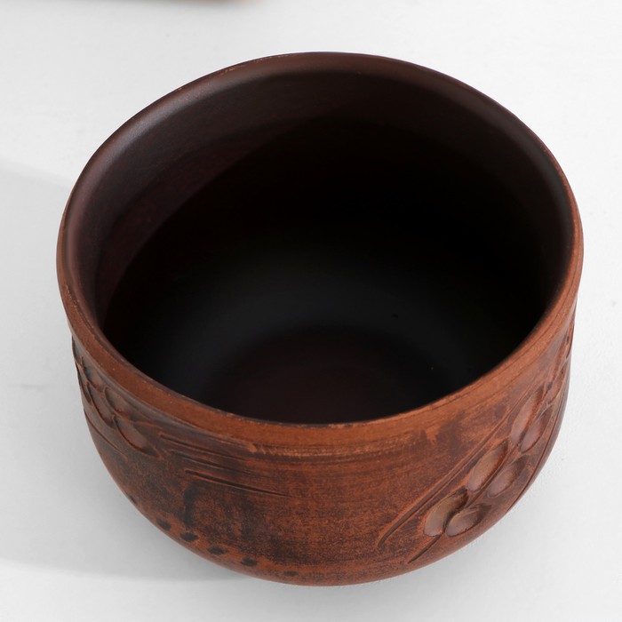 Горшок для запекания «Колос», 350 мл, красная глина