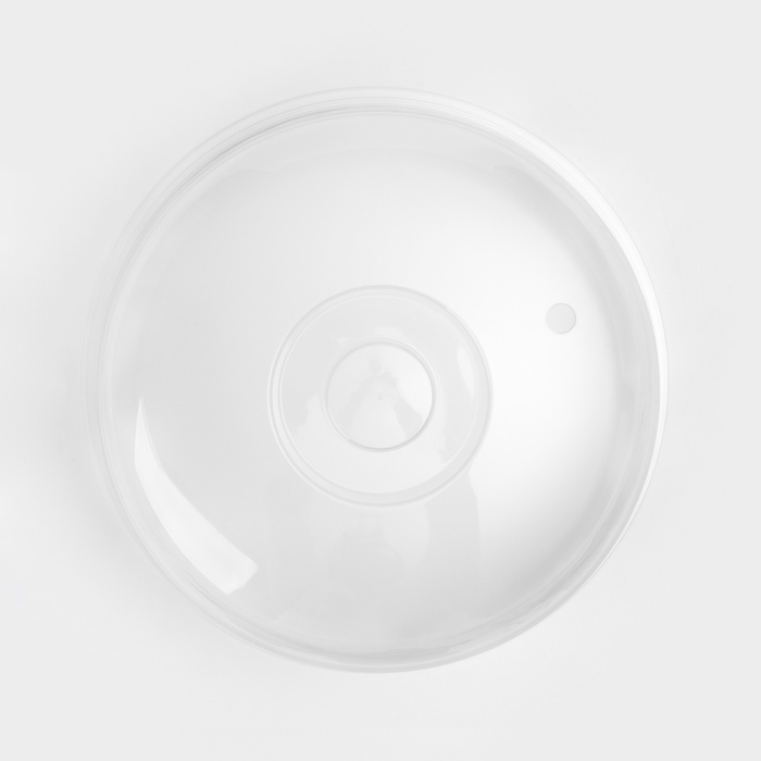 Крышка для СВЧ IDEA «Деко. Маки», d=25 см, пластик, прозрачная