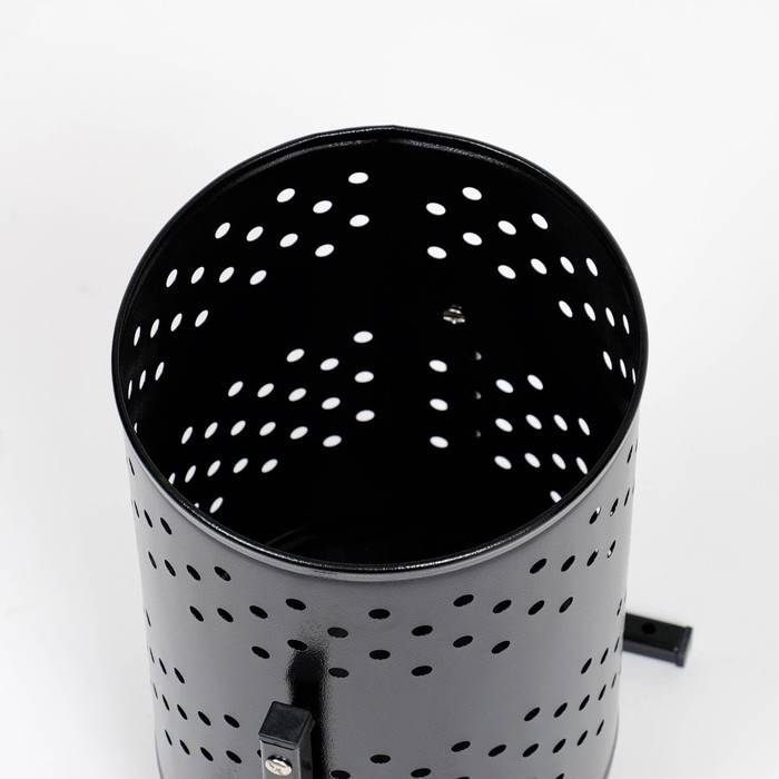 Урна для мусора «Уралочка», уличная, 21 л, 32×50×26.5 см, бак 0.6 мм, чёрная