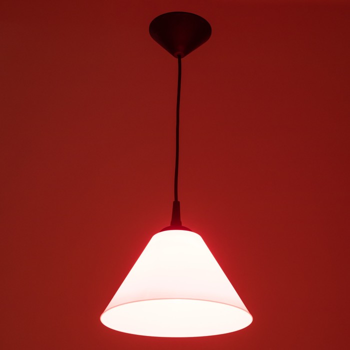 Подвес «Конус» 1×15 Вт Е27 МОДЕЛЬ: BR=00270 черный/красный 25×25×15 см