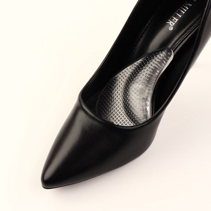 Супинаторы для обуви, на клеевой основе, силиконовые, 10×7 см, пара, прозрачные