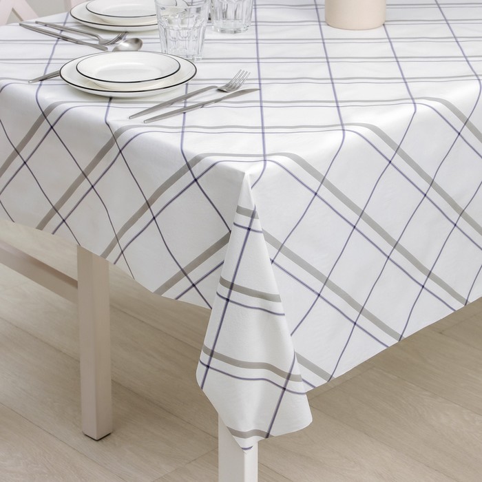 Клеёнка на стол Доляна «Классика», на нетканой основе, ширина 137 см, толщина 0.08 мм, рулон 20 м