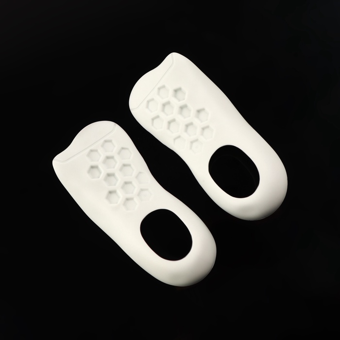 Полустельки для обуви, M р-р, 16×7 см, пара, белые