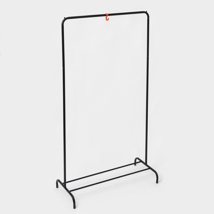 Вешалка гардеробная для одежды «Радуга», чёрная