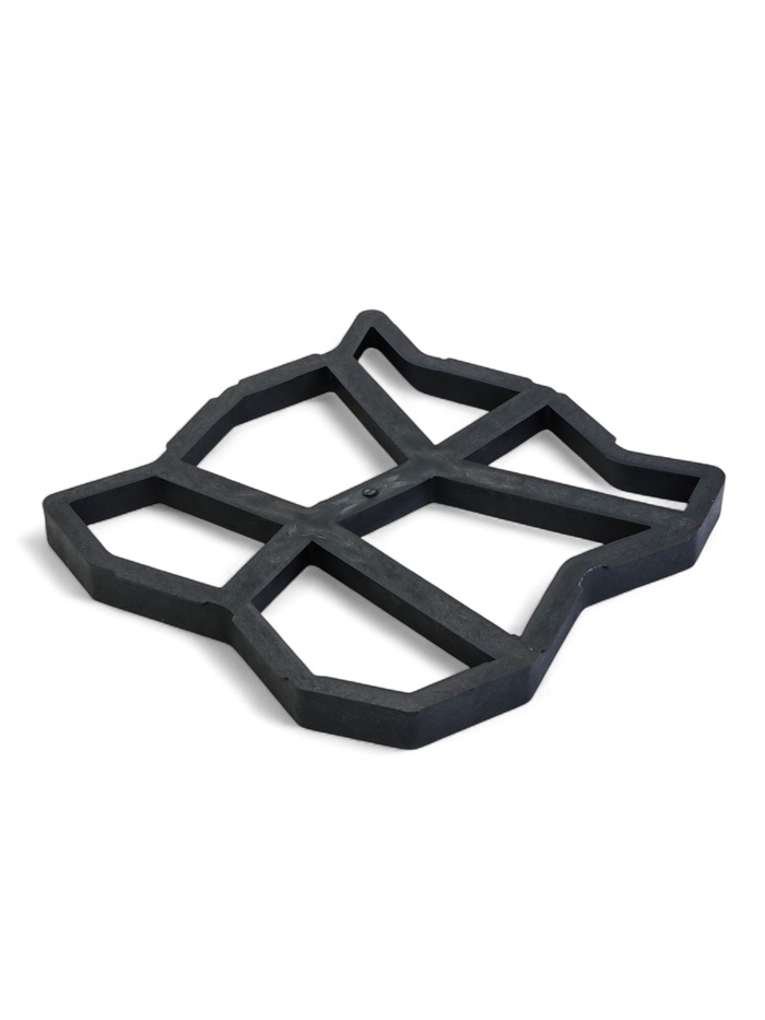 Форма для садовой дорожки, 42×42×4 см, чёрная