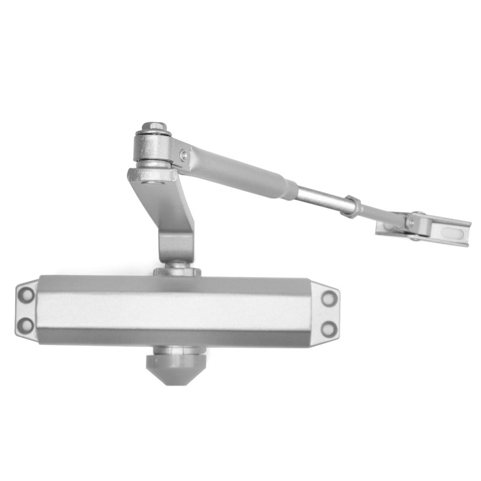 Доводчик дверей ТУНДРА G072 морозостойкий, до -50, до 85, цвет серебро