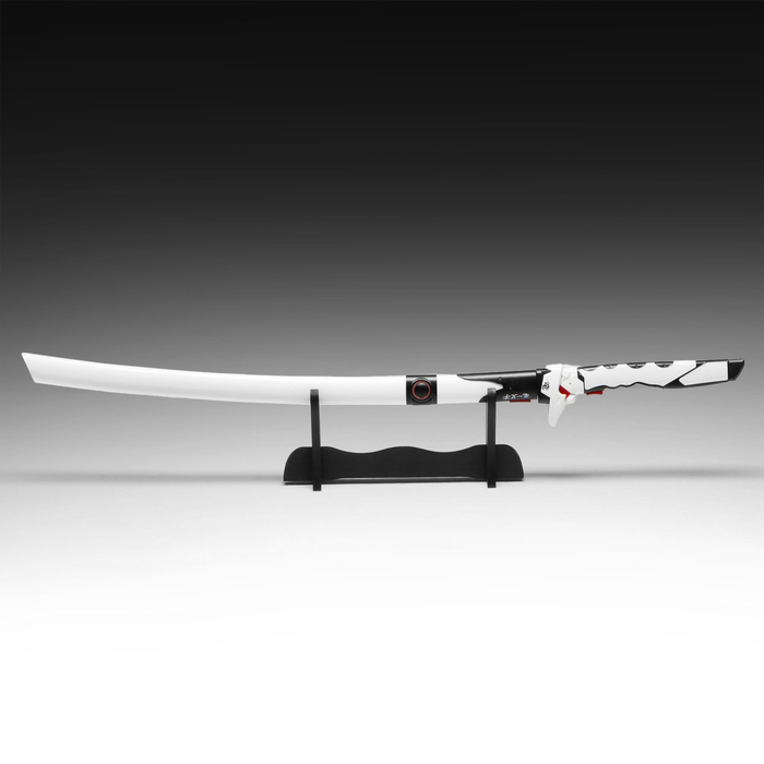 Макет оружия «Сувенирная катана на подставке. Гэндзи», 104 см, клинок 68 см, белая