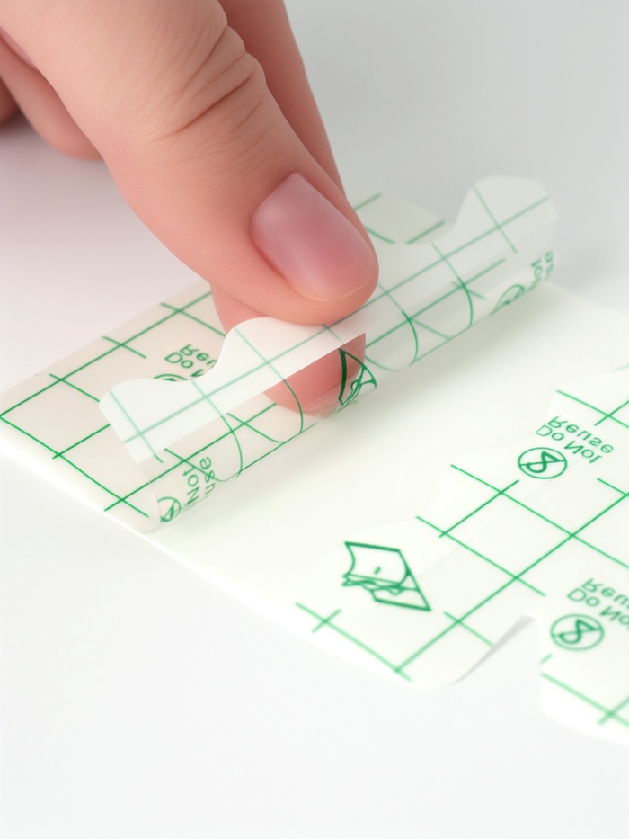 Пластырь для пяток, набор - 2 шт., на клеевой основе, прозрачный