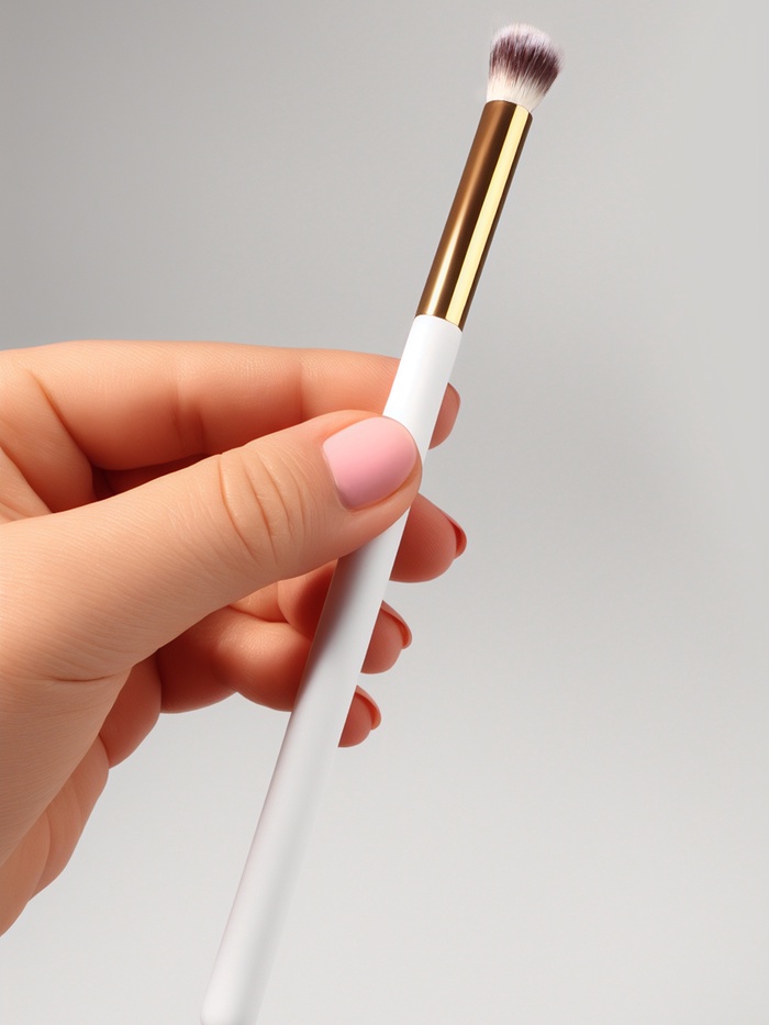 Кисть для макияжа глаз White, 18 (± 1) см, белая