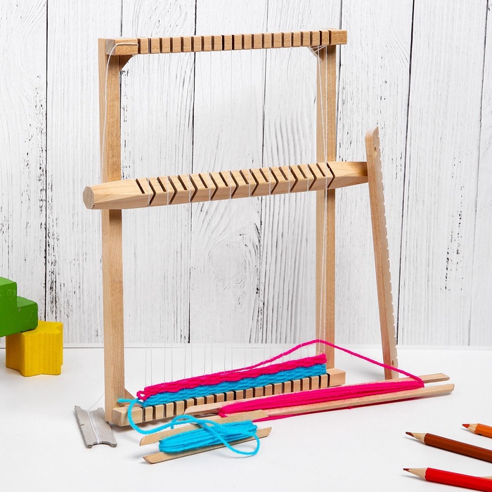 Ткацкий станок, 6 цветов ниток