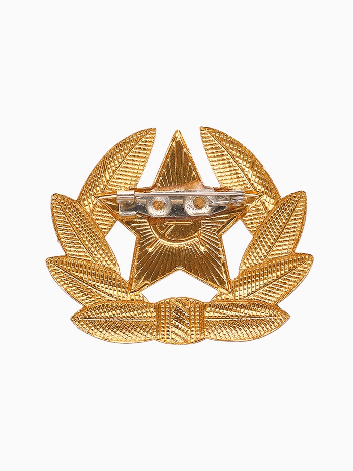 Значок «Кокарда» Советской армии, красный в золоте