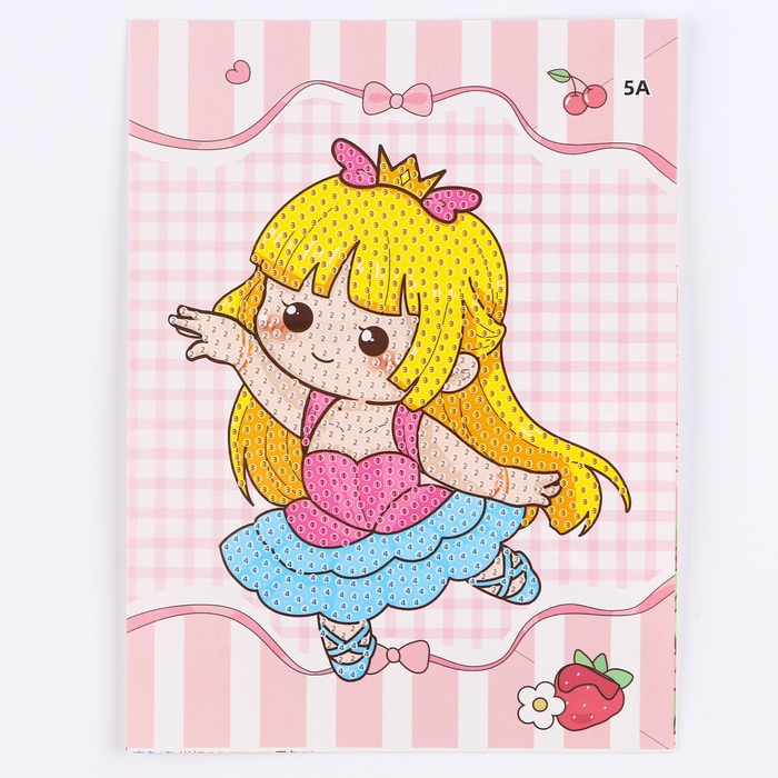 Алмазная вышивка «Харука», 13.7×18.3 см, картон, с частичным заполнением