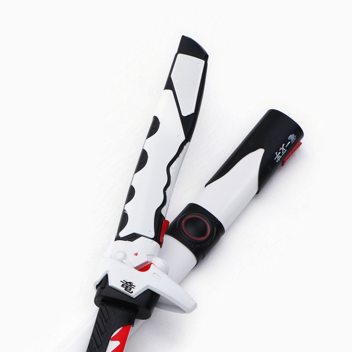 Макет оружия «Сувенирная катана на подставке. Гэндзи», 104 см, клинок 68 см, белая