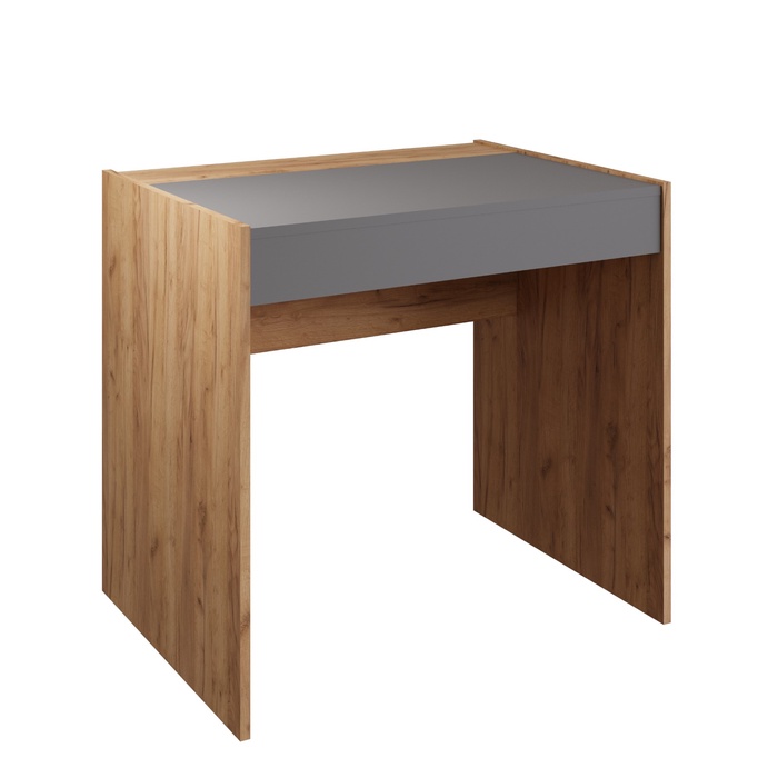 Стол косметический «Лайт», с подъемным зеркалом, 800×600×750 мм, цвет дуб золотой крафт/серый шифер