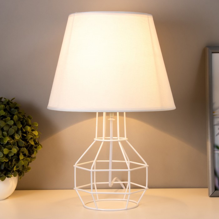 Настольная лампа Бойл E27 40 Вт белый 25×25×40 см RISALUX