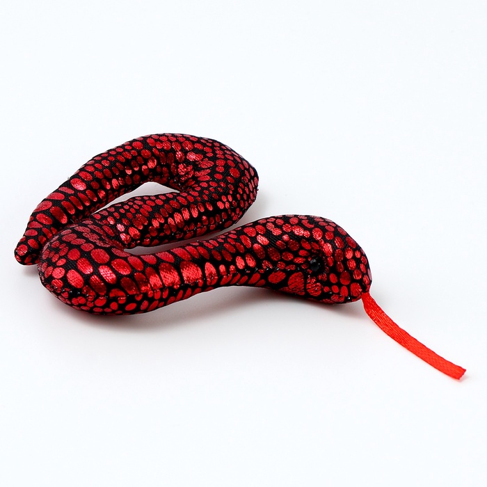 Мягкий магнит «Змея» блестящая, 9 см, цвет МИКС