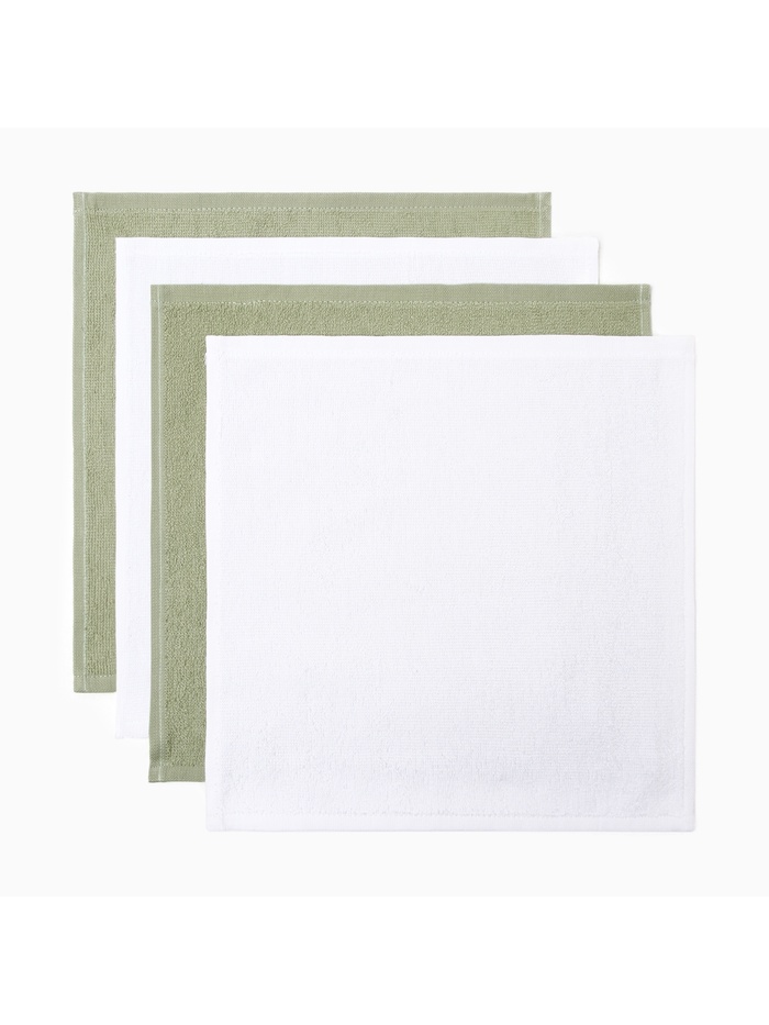 Набор махровых полотенец «Этель. Праздничная змея», 30×30 см - 4 шт., хлопок 100%