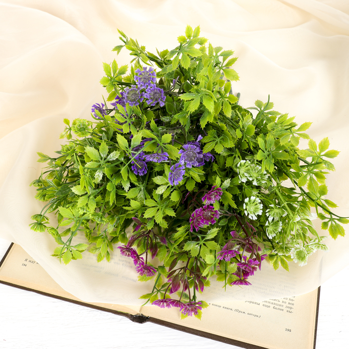 Букет искусственный «Алиссум с остролистом», h=29 см, МИКС