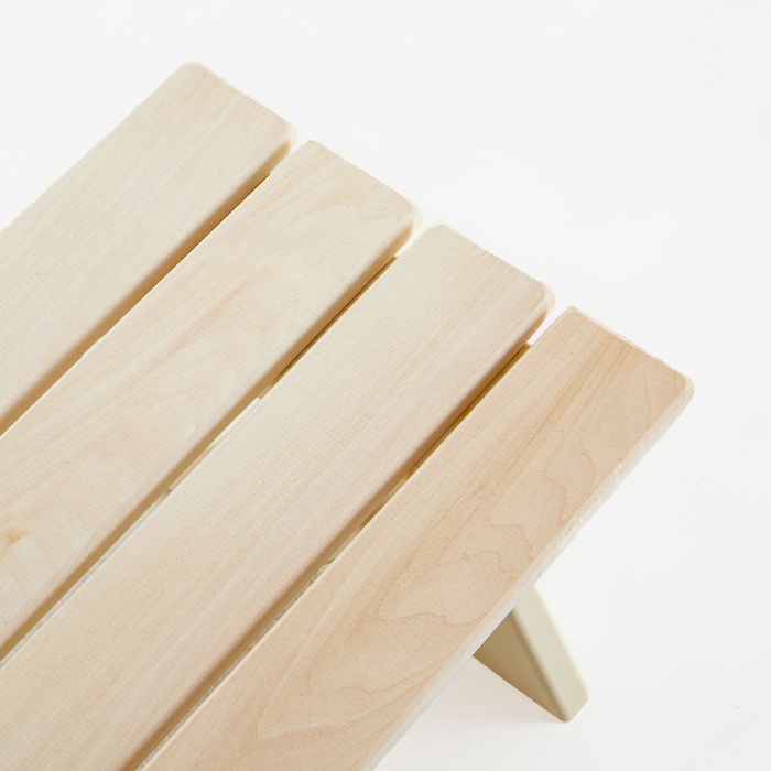 Лавка деревянная складная из липы «Добропаровъ» 60×30×30 см, для бани