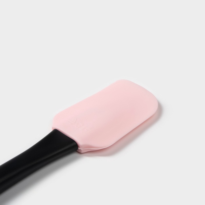 Лопатка Доляна «Контраст», 25.5 см, чёрная, розовая