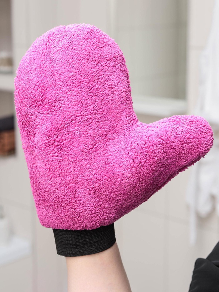 Варежка для уборки Доляна, 22×26 см, 40 г, двухсторонняя, мягкая, микрофибра