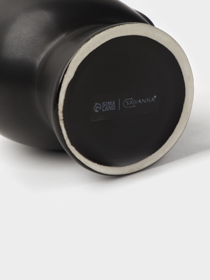 Дозатор для жидкого мыла SAVANNA «Вуду», 240 мл, чёрный