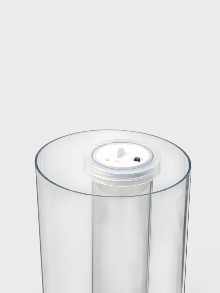 Башня пивная TowerRocket, колба 3 л, ёмкость для льда, подсветка, пластик, голубая