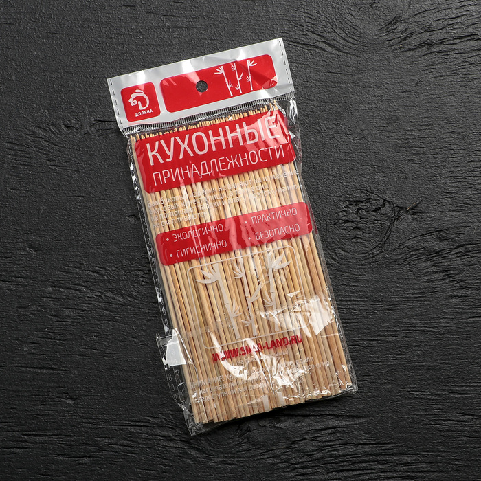 Набор шампуров Доляна, 15 см, d=3 мм, 85-90 шт., бамбук