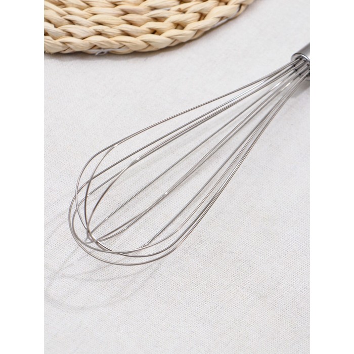 Венчик для взбивания Доляна «Стандарт», 30×6.5 см, серебристый