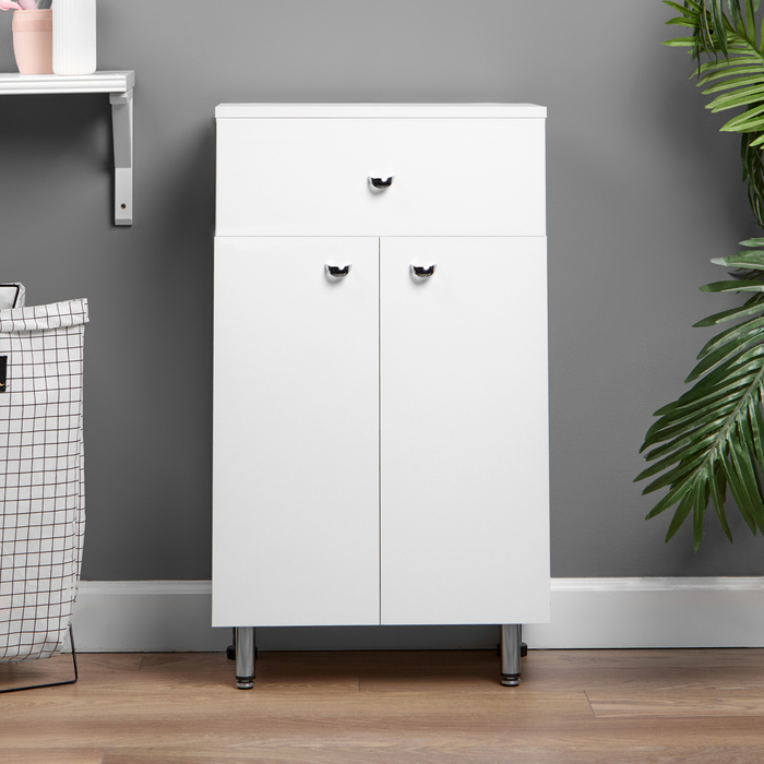 Комод для ванной комнаты «Вега 5001», 1 ящик, 2 дверцы, 500×303×854 мм, цвет белый