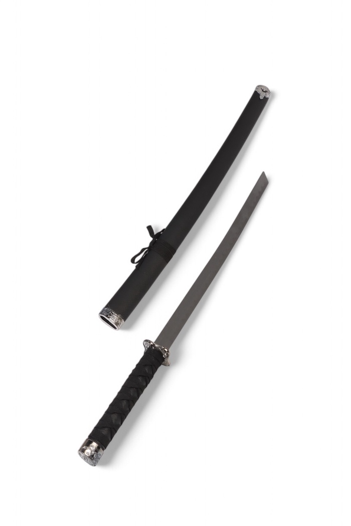 Макет оружия «Катана Даичи», 89 см, клинок 46 см, ножны под змею, чёрная