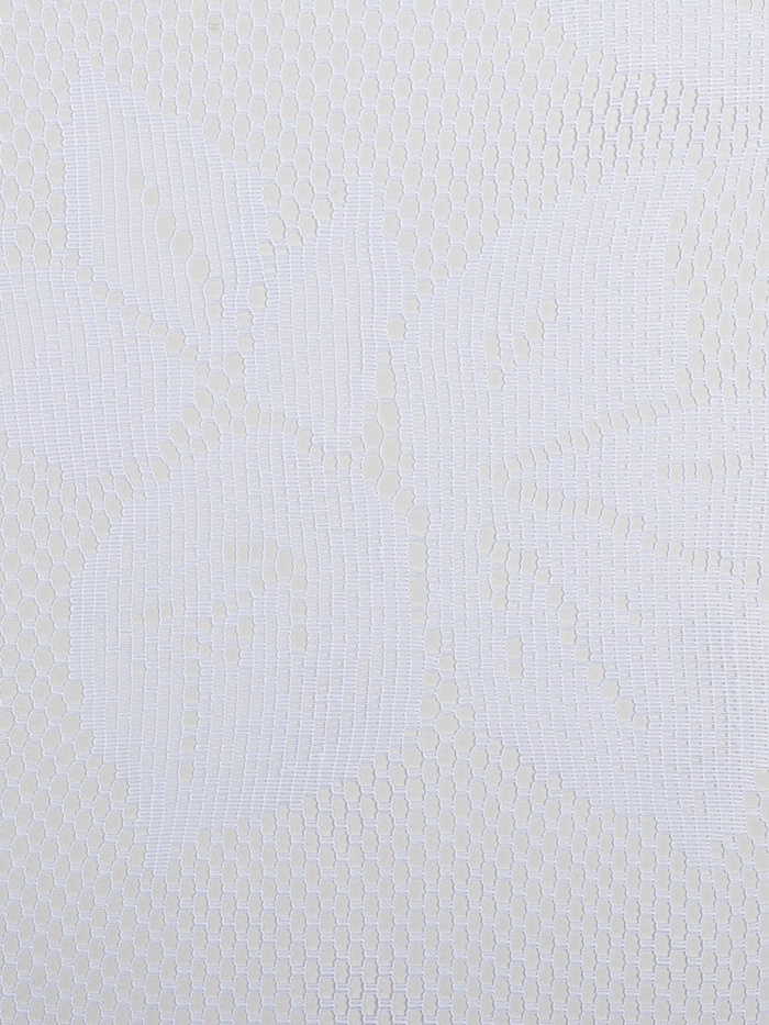 Тюль на кухню без шторной ленты, 170×160 см, белая