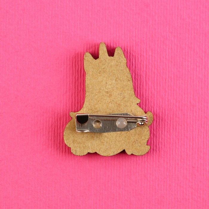 Значок деревянный «Девочка единорог», аниме, 2.6×3.3 см