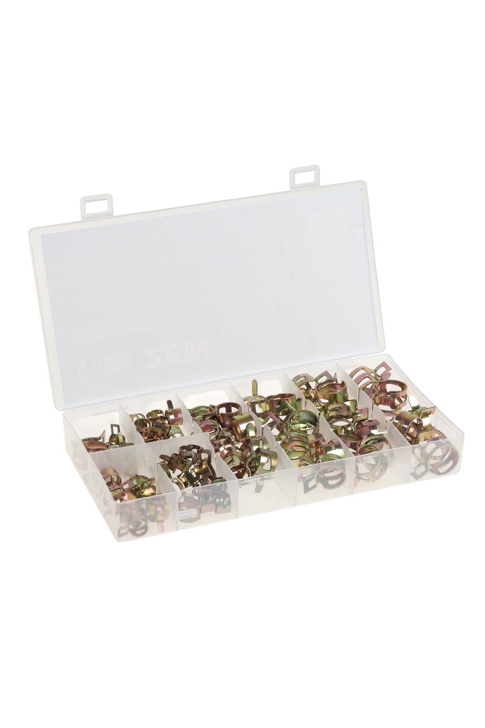 Набор пружинных хомутов ZEIN, 7-18 мм, 80 шт.