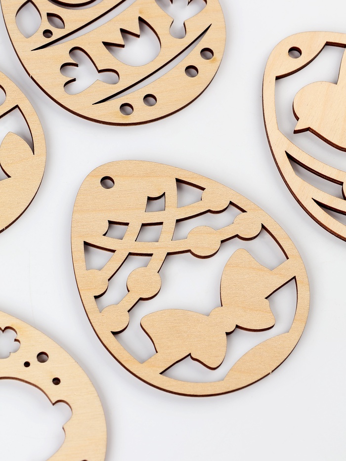 Заготовки для творчества. Роспись по дереву «Пасха: пасхальные подвески», 5 шт.