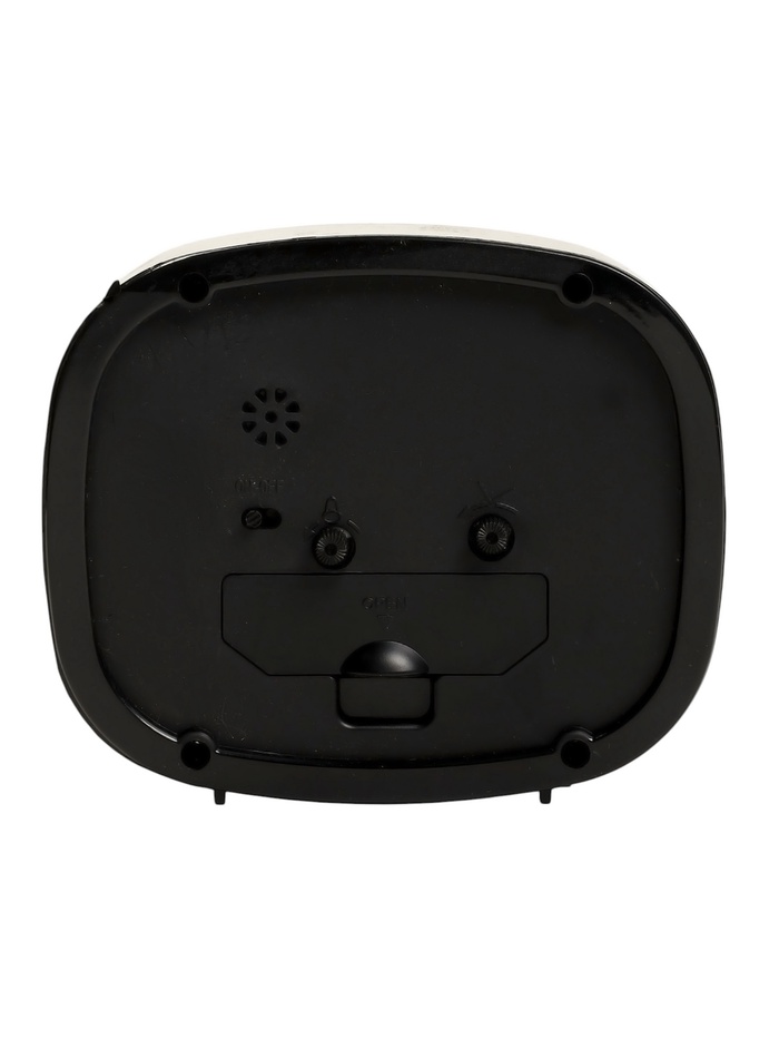 Будильник-часы настольные «Классика», 12.5×10.5 см, от батарейки АА, чёрный