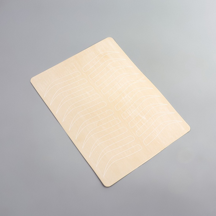 Искусственная кожа для тату и татуажа бровей, 19×14.5 см, бежевая