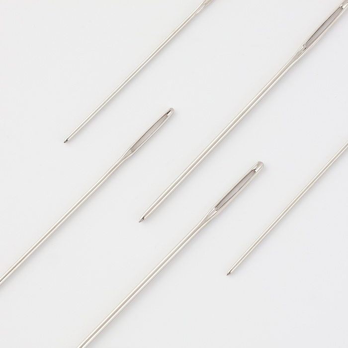 Иглы для вышивания по канве, d=0.76 / 0.94 / 1.05 мм, 3.7 - 4.6 см, 6 шт.