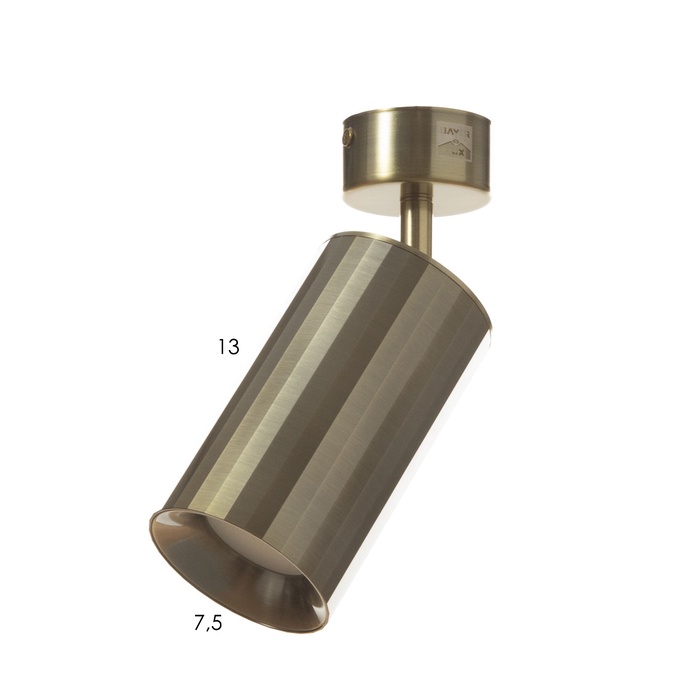 Спот «Алисер» GU10 бронза 7.5×7.5×20 см