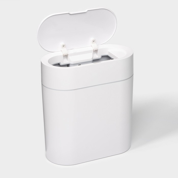 Ведро для мусора сенсорное SAVANNA, 9 л, белое