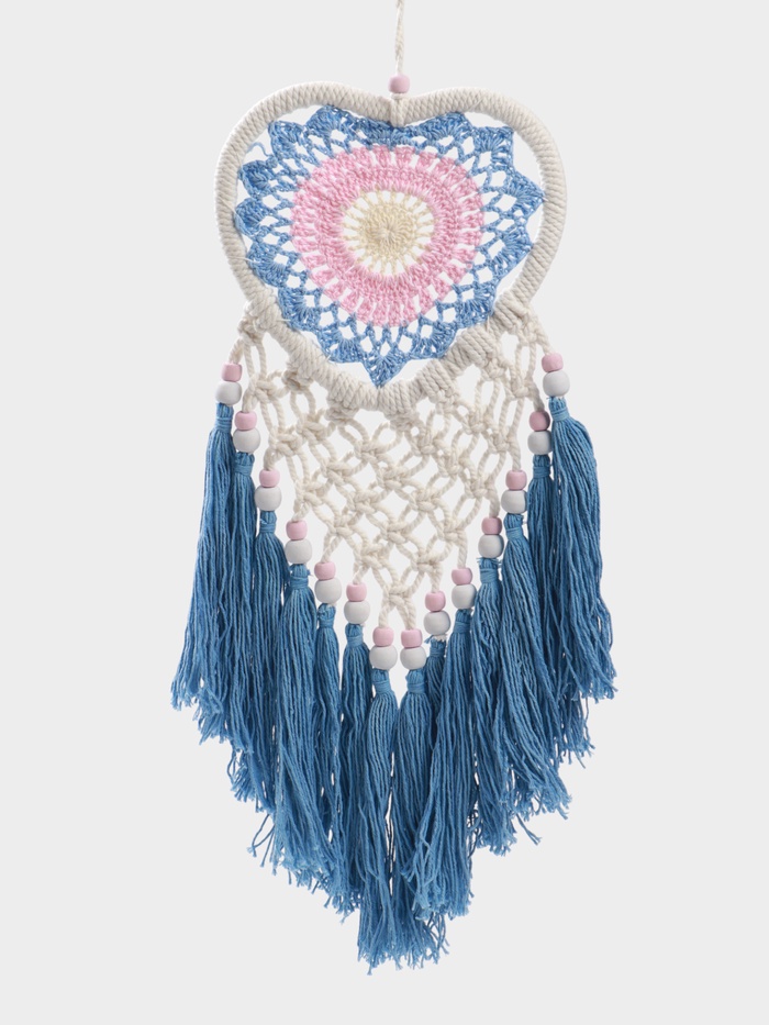 Ловец снов «Голубое сердце», 17×50 см