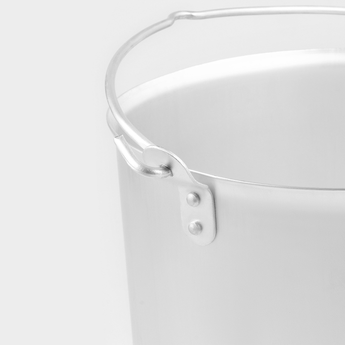 Ведро с крышкой, 10 л, h=21.5 см, d=26 см, алюминий